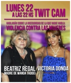  Violencia contra las mujeres-Victoria Donda realizar una Tuitcam con Beatriz Regal 