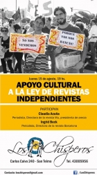  Apoyo cultural a la Ley de Revistas Independientes 