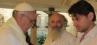  Emilio Prsico y Juan Grabois junto al Papa Francisco 