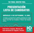  Presentacin de candidatos de Izquierda Democrtica