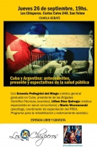 Charla-debate.Cuba y Argentina: antecedentes, presente y expectativas de la salud pública