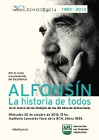  Se presenta el Documental: Alfonsin la historia de todos