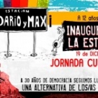  19 de Diciembre - Inauguracin de la estacin Daro Santilln y Maximiliano Kosteki