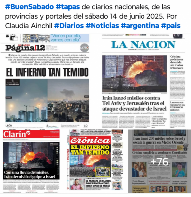 Tapas de diarios nacionales, de las provincias y portales del pas 14 de junio 2025