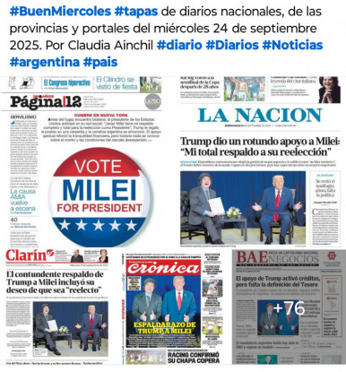 Tapas de diarios nacionales, de las provincias y portales del pas 24 de septiembre 2025