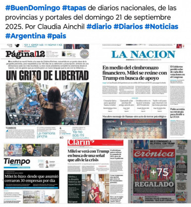 Tapas de diarios nacionales, de las provincias y portales del pas 21 de septiembre 2025