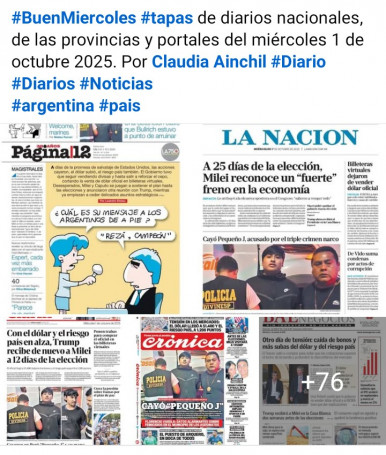 Tapas de diarios nacionales, de las provincias y portales del pas 1 de octubre 2025