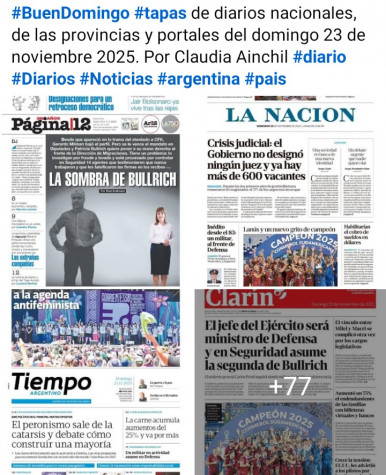 Tapas de diarios nacionales, de las provincias y portales del pas 23 de noviembre 2025