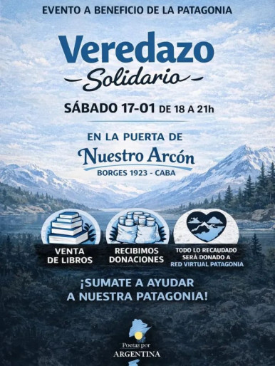 Primer encuentro solidario de Poetas por ARGENTINA a beneficio de la Patagonia