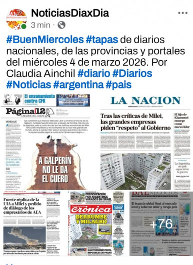 Tapas de diarios nacionales, de las provincias y portales del pa�s 4 de marzo 2026