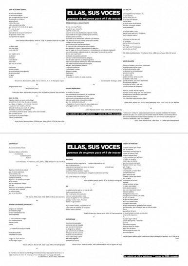 ELLAS, SUS VOCES. Poemas de mujeres para el 8 de marzo 