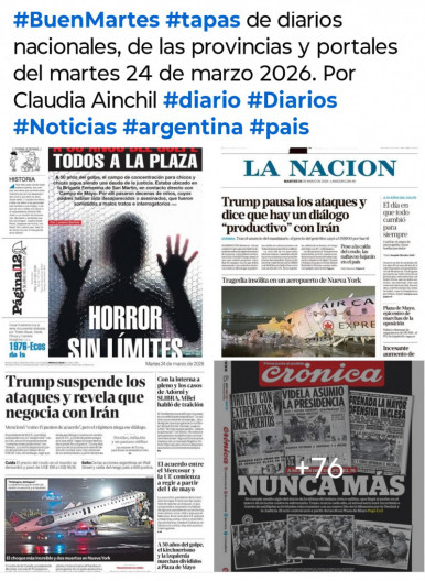 Tapas de diarios nacionales, de las provincias y portales del pa�s 24 de marzo 2026