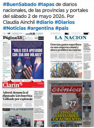 Tapas de diarios nacionales, de las provincias y portales del pa�s 2 de mayo 2026