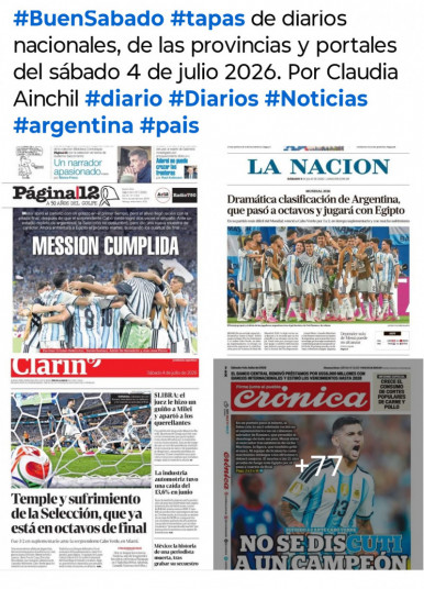 Tapas de diarios nacionales, de las provincias y portales del pa�s 4 de julio 2026