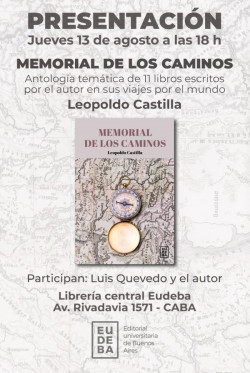 Presentaci�n de la antolog�a Memorial de los caminos de Leopoldo Castilla