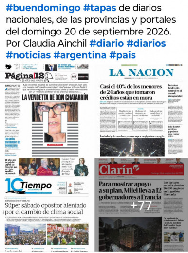 Tapas de diarios nacionales, de las provincias y portales del pa�s 20 de septiembre 2026