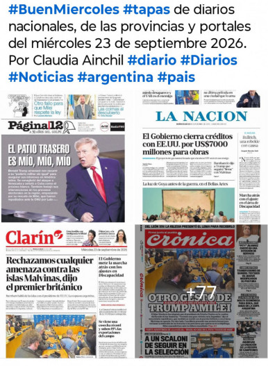 Tapas de diarios nacionales, de las provincias y portales del pa�s 23 de septiembre 2026