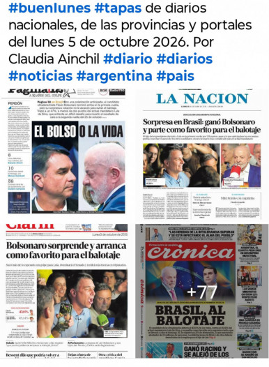 Tapas de diarios nacionales, de las provincias y portales del pa�s 5 de octubre 2026