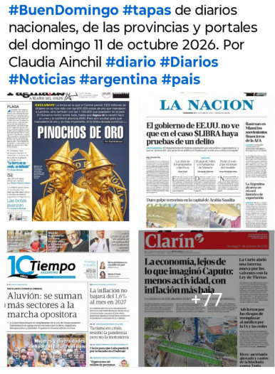 Tapas de diarios nacionales, de las provincias y portales del pa�s 11 de octubre 2026